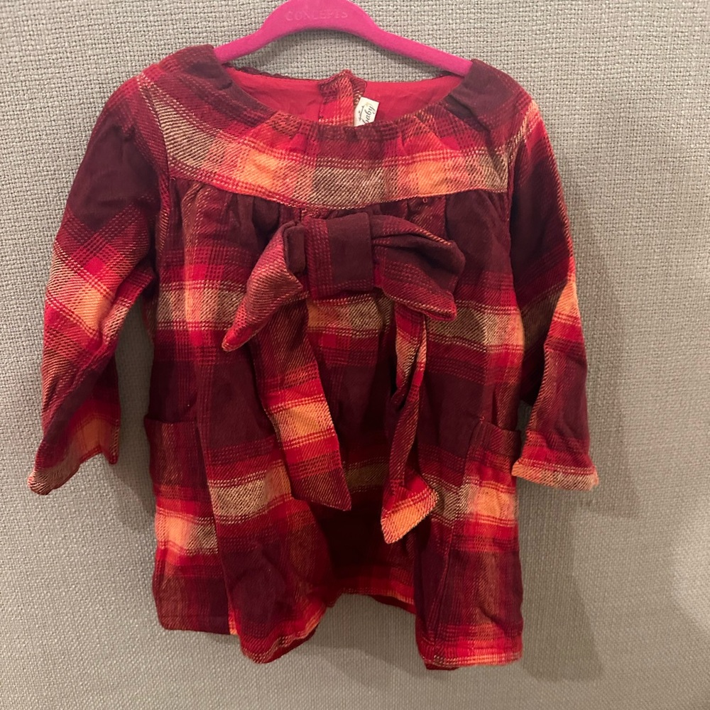 Hallmark baby plaid Fall/Winter/Holiday dress 18-24 months